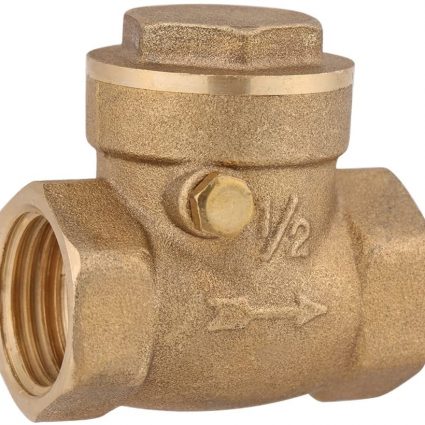 DN15 Check Valve Non-Return Valve Female Thread Brass Swing Check Valve Compressor Connector Pump Tool 232PSI Prevent Water Backflow