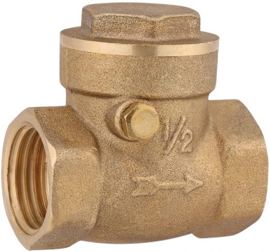 DN15 Check Valve Non-Return Valve Female Thread Brass Swing Check Valve Compressor Connector Pump Tool 232PSI Prevent Water Backflow