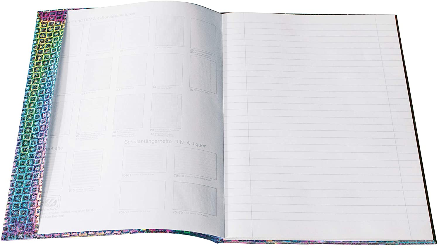 HERMA Exercise Book Cover A4 Glamour, with inscription label, made of