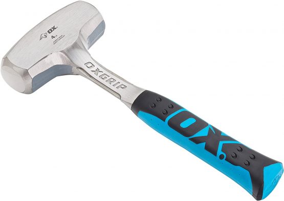 OX Hammer - Pro Heavy Duty Club Hammer with Steel Head - Used in Demolition & Construction Works - Multicolour - 4 lb