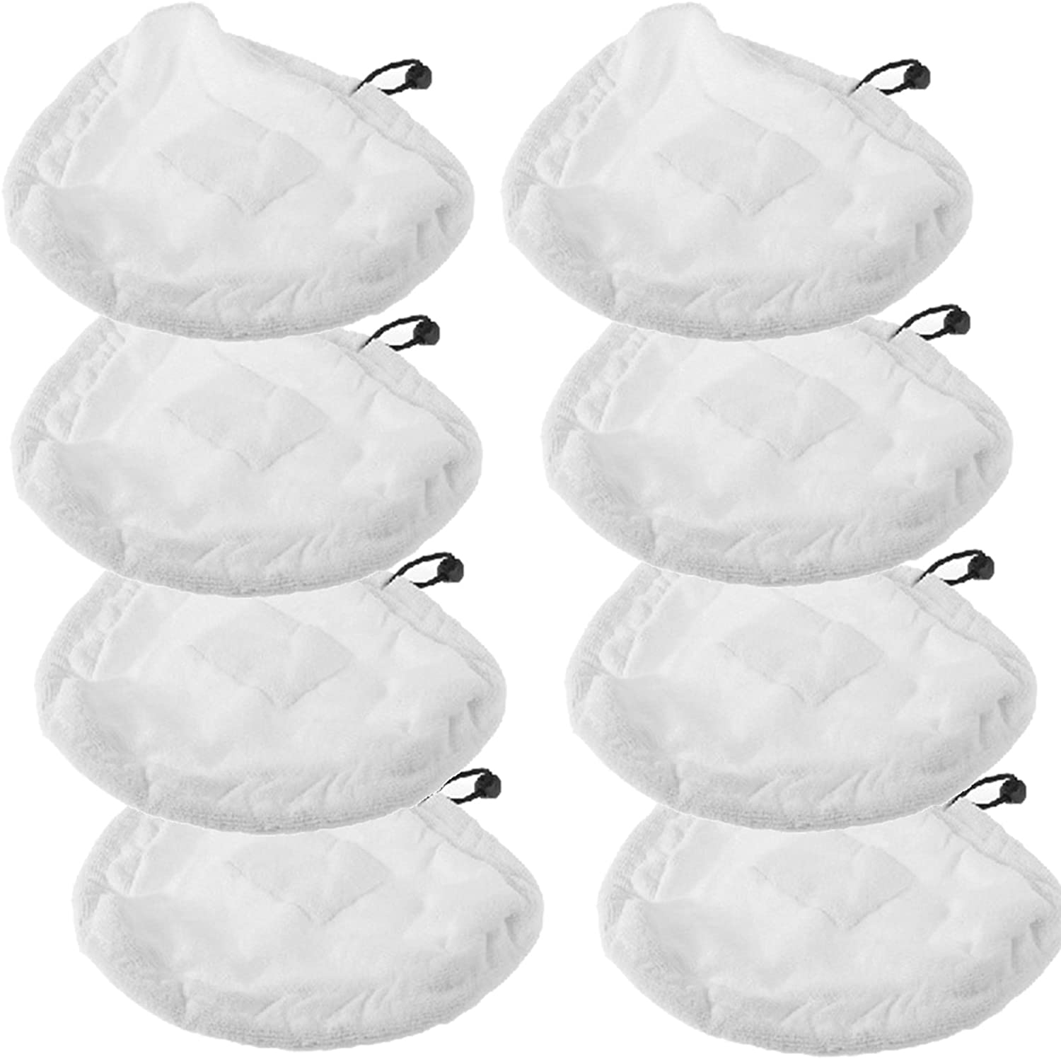 SPARES2GO Microfibre Cloth Cover Pads Compatible with Vileda Hot Spray and Vida Steam Cleaner Mop (Pack of 8)
