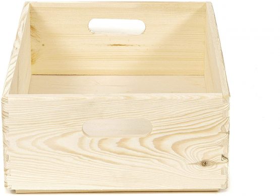 Compactor RAN6475 Customisable Pine Box, Natural, Beige, Medium - Image 3