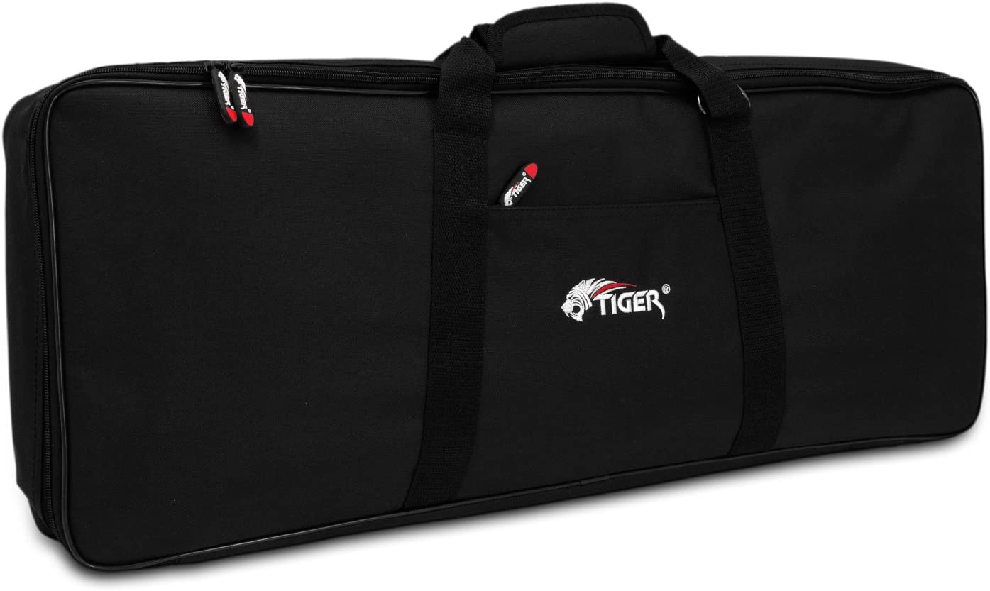 Tiger KGB14-07 Keyboard Bag, Ideal for Beginners and Gigging Musicians, Padded & Water-Resistant Protection, Black