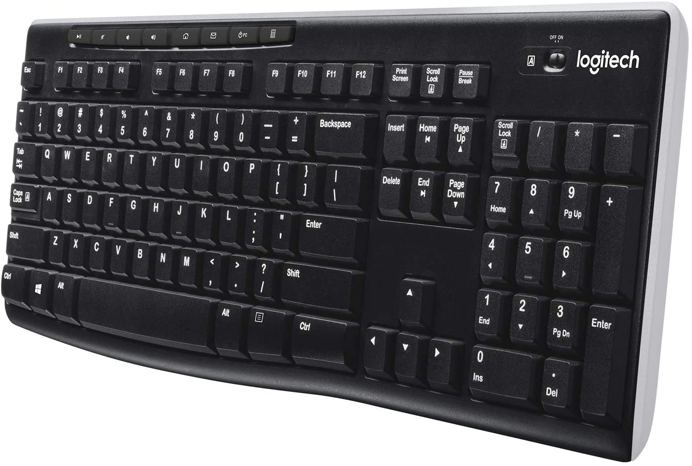 Logitech K270 Wireless Keyboard for Windows QWERTY Spanish Layout - Black - Image 4