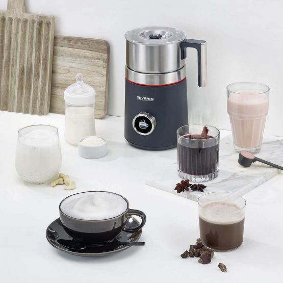 Severin SM 3587 Induction Milk Frother Spuma 700 Plus, milliliters, Black-Stainless Steel - Image 4