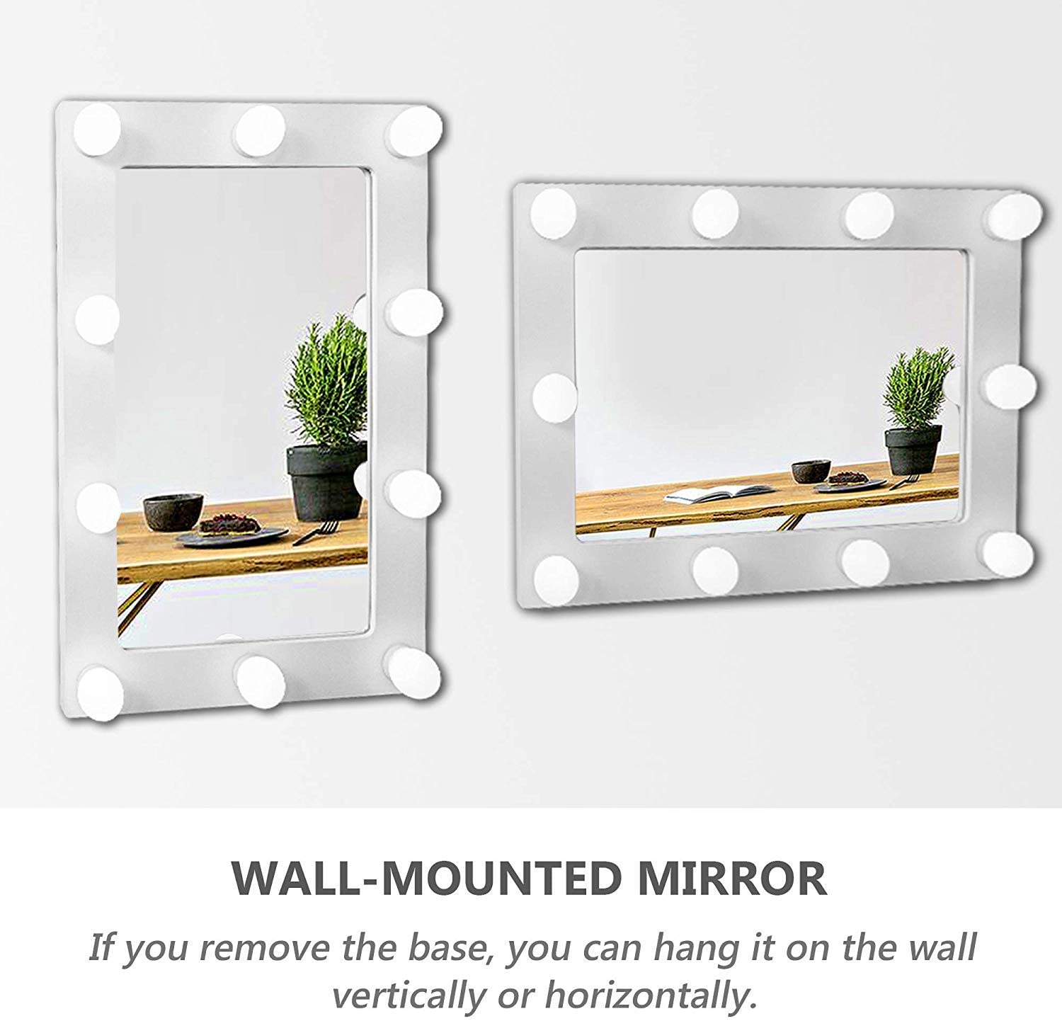 Waneway Hollywood Mirror with Lights for Dressing Table, Large Lighted