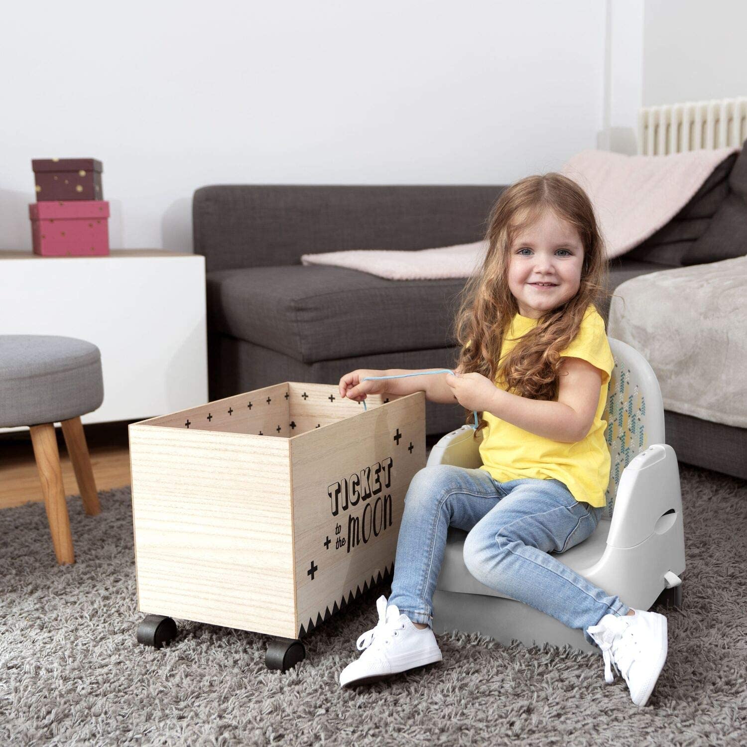 Badabulle Trendy - Booster Seat - Comfortable - Compact - Adjustable Folding - Detachable Tray - From 6 to 24/36 m - Up to 15 kg - Image 3