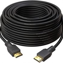 25M HDMI Cable v1.4 by True HQ™ | HIGH SPEED Long Lead with Ethernet ARC 3D | Full HD 1080P PS4 Xbox One Sky HD TV Laptop PC Monitor CCTV | Black & Gold Plated