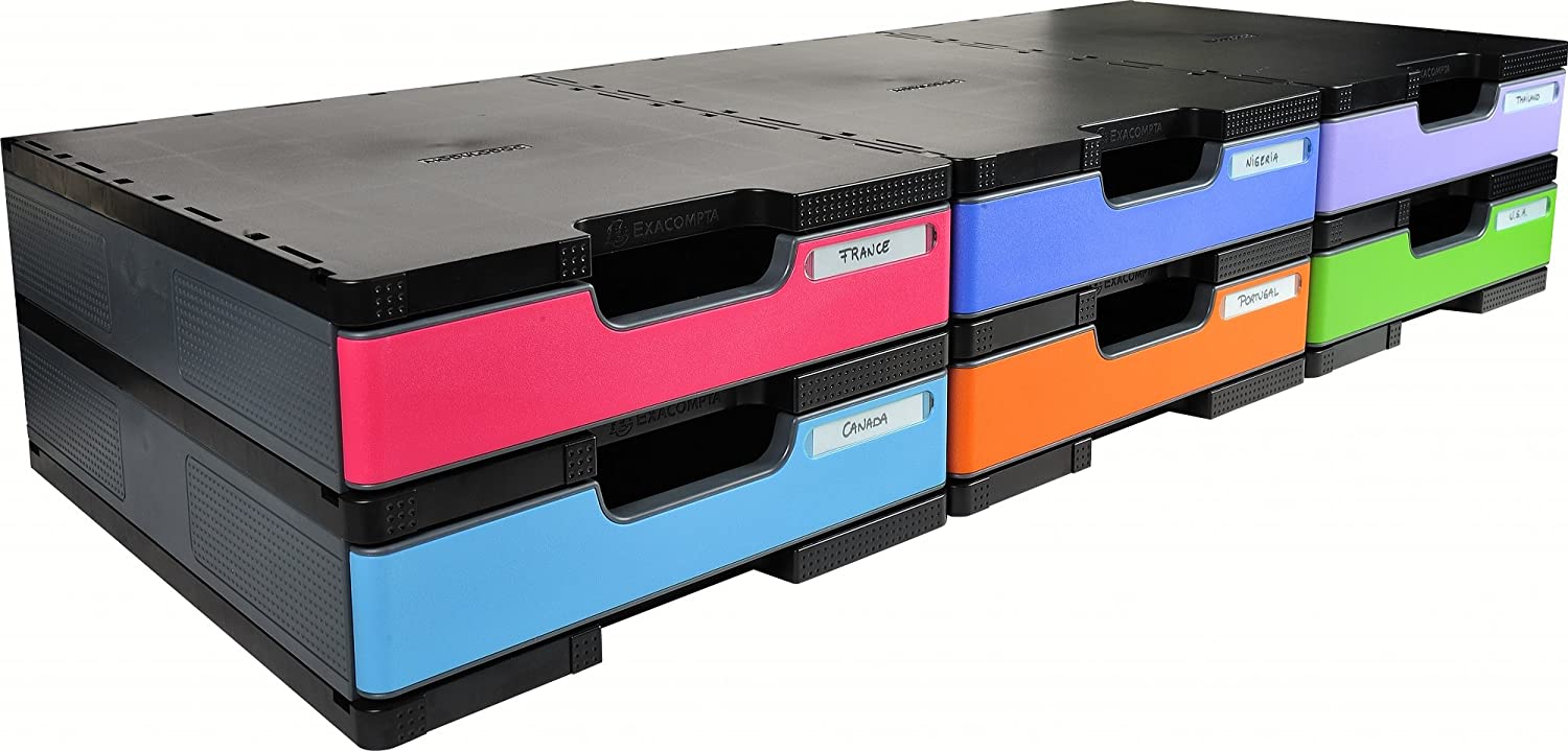 Exacompta, Ref 340714D, Modulodoc Set ECOBlack, Normal Cases, Suitable for A4+ Documents, Holds Up to 3kg - Image 4