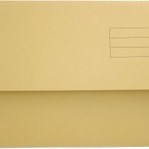 Exacompta Guildhall Plain Document Wallet, 345x245 mm, 250 gsm - Yellow, Pack of 50