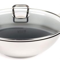 Vivo by Villeroy & Boch Group CW0570 Wok, Non-Stick, Stainless Steel, Suitable for All Hob Types Including Induction, 30 cm, Black