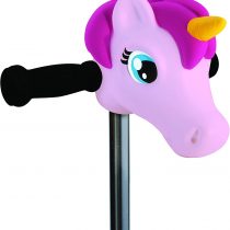 Scootaheadz Unicorn: Kids Scooter Accessories Scooter Unicorn Head | Light Pink | Fits Most Childrens 2 Wheeled and 3 Wheeled Scooters | T-Bar Handle Scooter Unicorn Head for Girls
