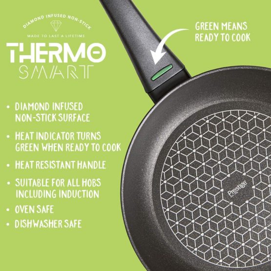 Prestige – Thermo Smart – Pots and Pans Set – 5 Piece Cookware Set Non Stick – Induction, Gas and Electric Hobs - Image 2