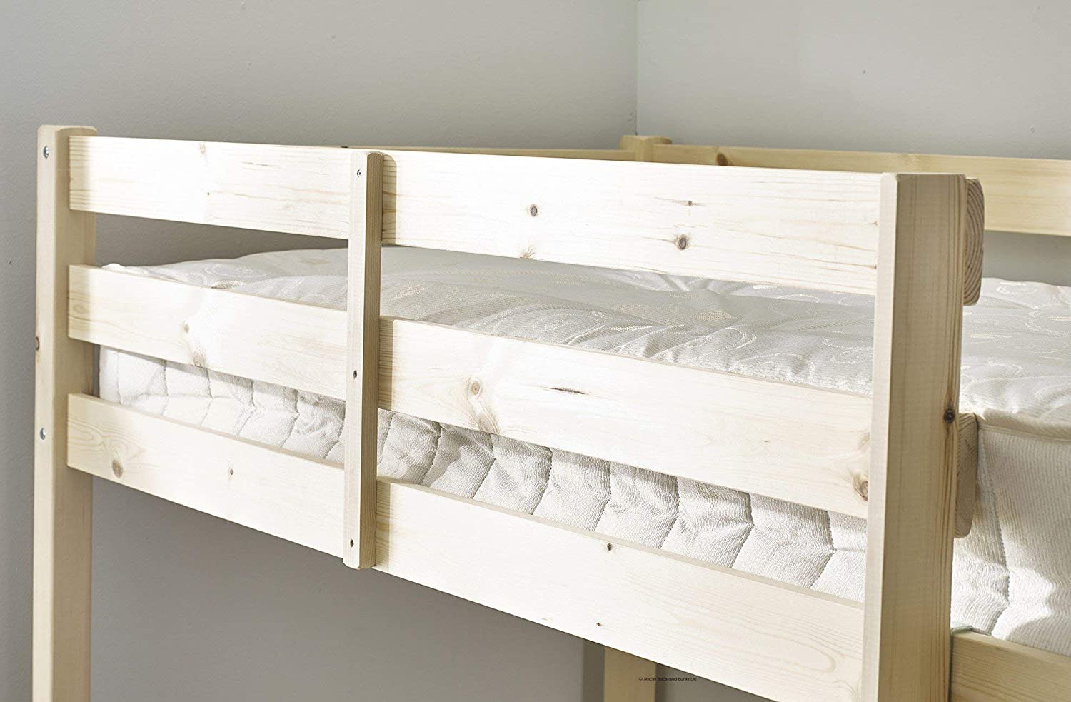 STRICTLY BEDS&BUNKS Avalon Midi Sleeper Cabin Bed, 2ft 6 Single, Beige, 2Ft 6" - Image 3