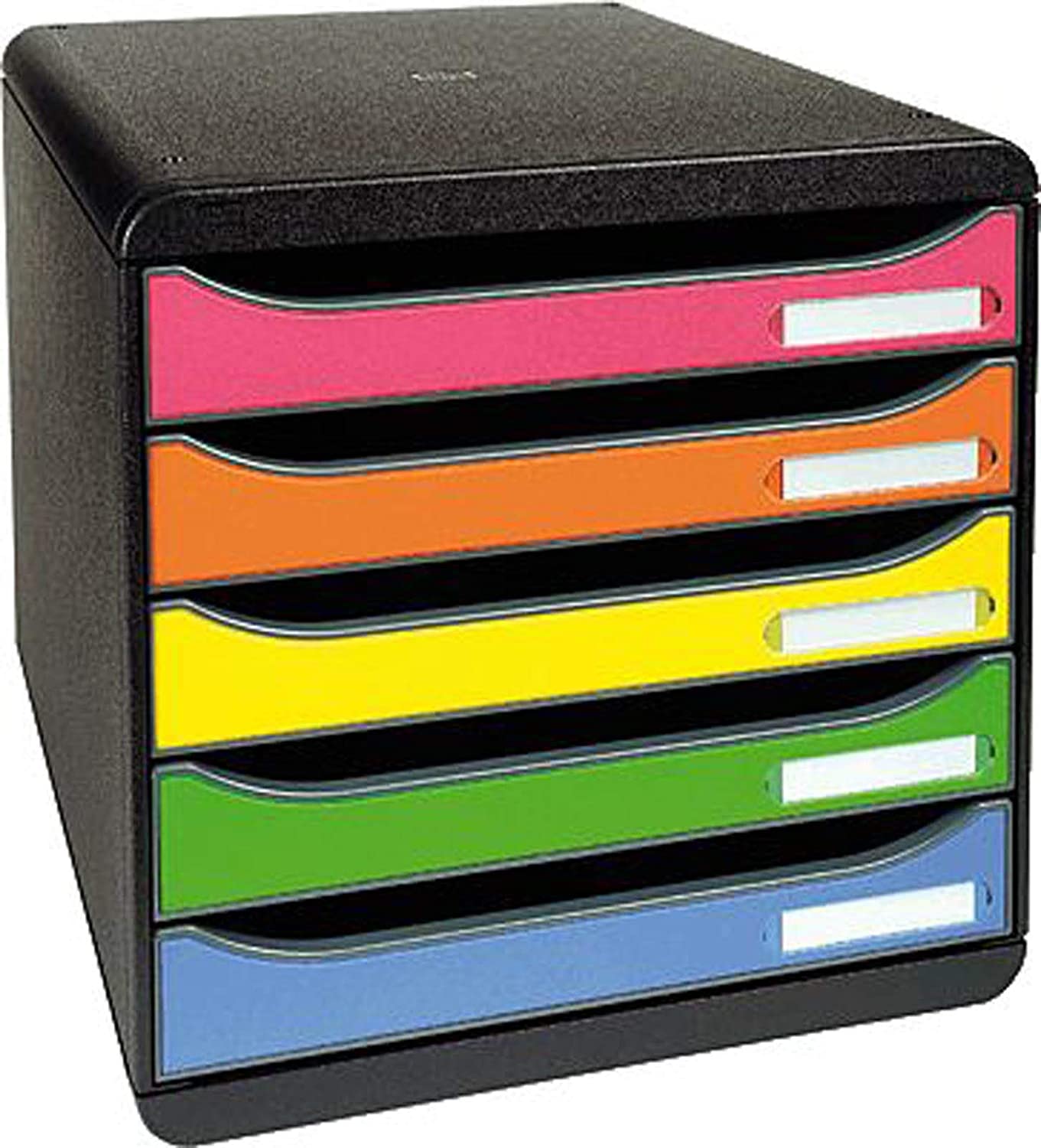 Exacompta, Ref 309798D, BIG-BOX PLUS Desktop Drawer Set, 5 x 43mm Drawers, Suitable for A4+ Documents, 347 x 278 x 271mm - Image 2
