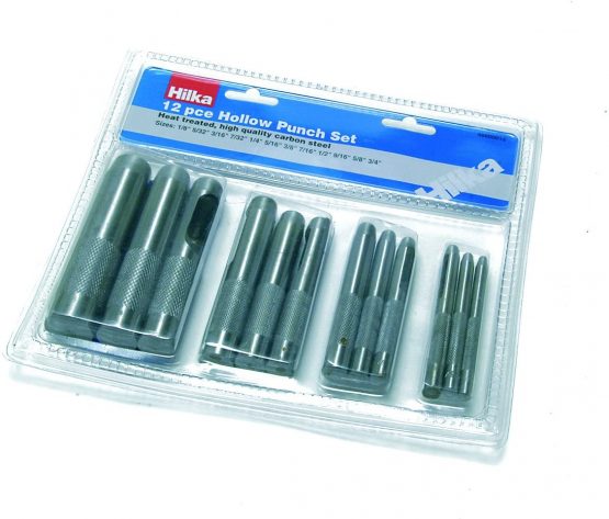 Hilka 49800012 Hollow Punch Set, 12 Pcs