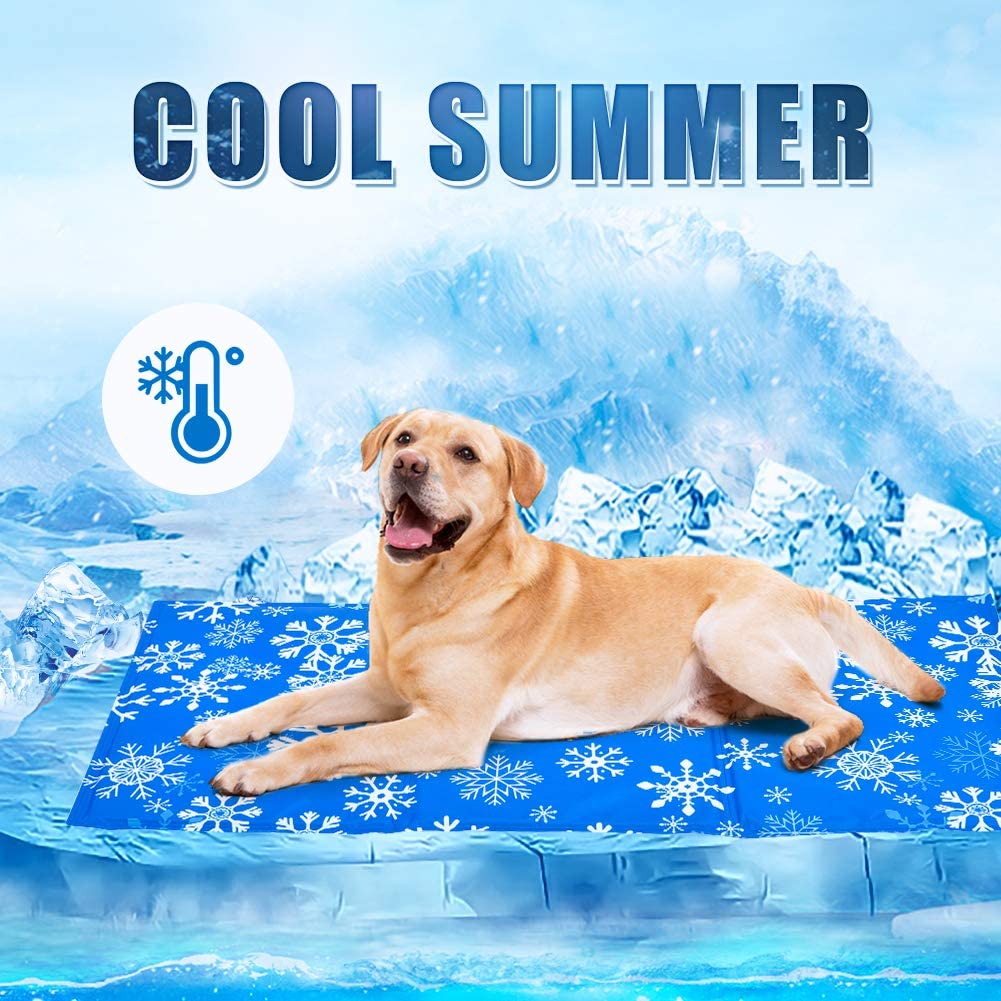 YGJT Dog Cooling Mat Gel Self Cooling Pad Non-Toxic, Hot Summer Pet ...