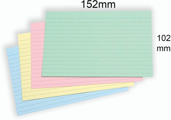 [800 Pack] A6 Revision Cards 6x4 Coloured Record Cards FlashCards Ruled (6"x 4") 152mm x 102mm Blank Flash Cards Index Cards - Image 4
