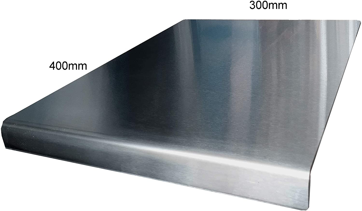 Stainless Steel Worktop Saver (300 x 400 Round Fold), Silver, 40L x 30W cm - Image 2