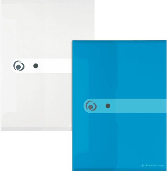 Herlitz Easy Orga to Go A5 Polyfoam Document Folder - Transparent Colourless (Pack of 6) - Image 2