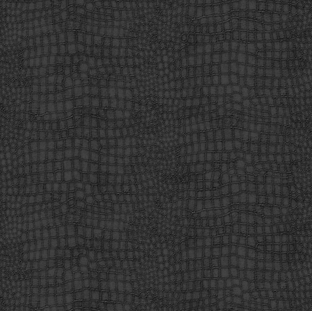 Superfresco Easy Crocodile Black Wallpaper, Charcoal Black, 20 x 393.6 cm - Image 2