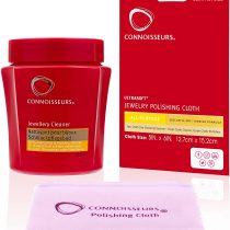 Connoisseurs Jewellery Cleaner Kit - Diamonds, Platinum & Gold Cleaning Tool - Pressure Jewelry, Watches, Earrings - With Free Dry Cleaning Cloth