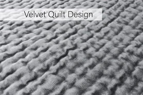 Riva Paoletti Brooklands Luxury Super King Size Bedspread - Silver Grey - Velvet Feel Quilt Design - Linen Border - 100% Polyester Filling - 265 X 265 cm (104" X 104" Inches) - Designed In The UK - Image 2