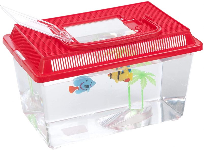 Aquarium Fish Keeper Plastic with Lock Holder Food Carrier and Handle ...