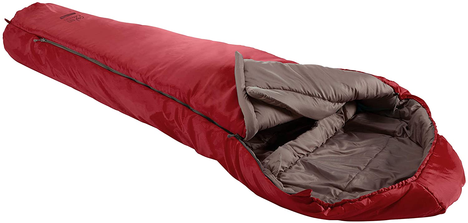 Grand Canyon FAIRBANKS 190 Mummy sleeping bag - Premium sleeping bag for outdoor camping - Limit -4° - Red Dahlia