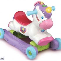 VTech Rock and Ride Unicorn Baby Ride On Toy, Rocker, Interactive Baby Musical Toy with Learning and Sound Features, First Steps Walking Support for Babies & Toddlers Aged 18-36 months old