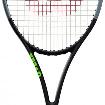 Wilson Tennis Racquet, Blade 100UL V7.0, Unisex, Grip: 4 3/8 Inch, Graphite, Green/Grey/Lime Green, WR014110U3