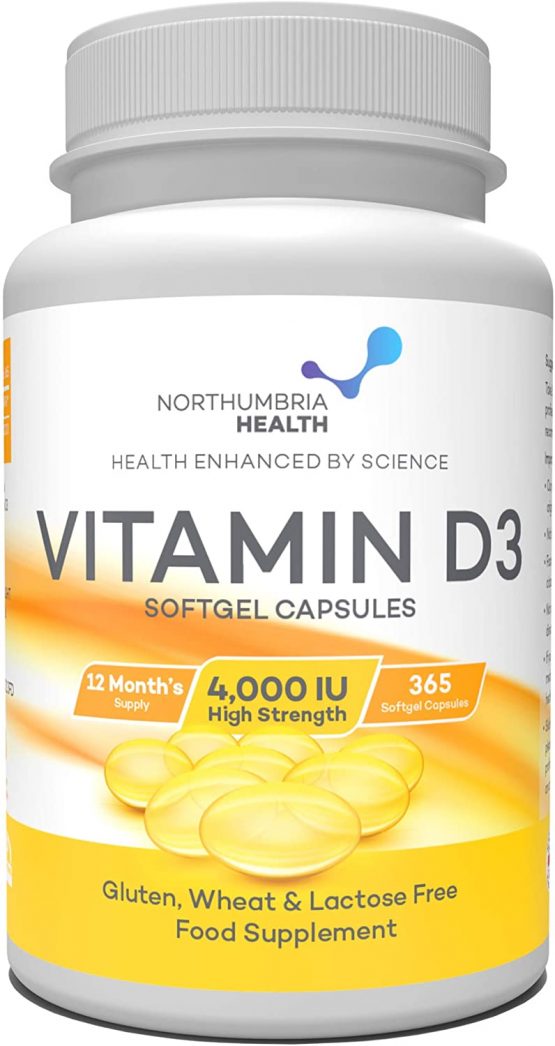 Vitamin D 4000 IU Maximum Strength 365 Easy to Swallow Softgels A