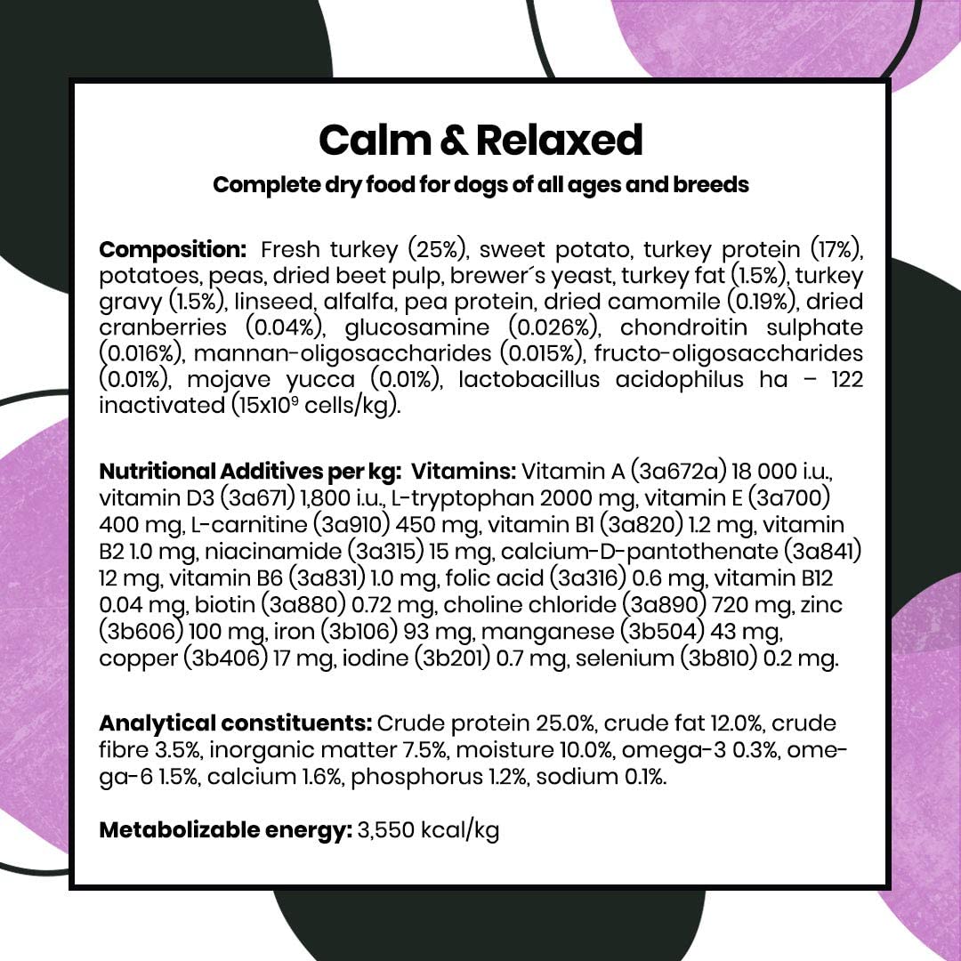 Pooch & Mutt, Calm & Relaxed Complete Dry Dog Food Grain Free (Regular Sized Kibble) - Image 3