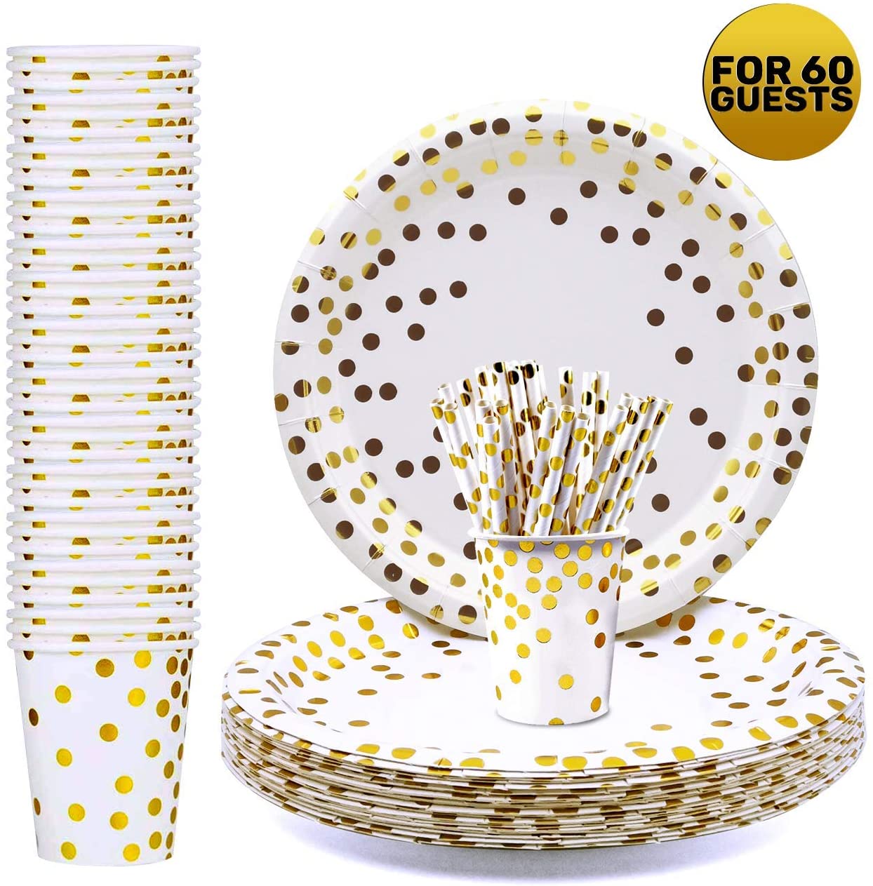 Bodas De Plata Platos De Fiesta IZoeL (60 Unidades, 9