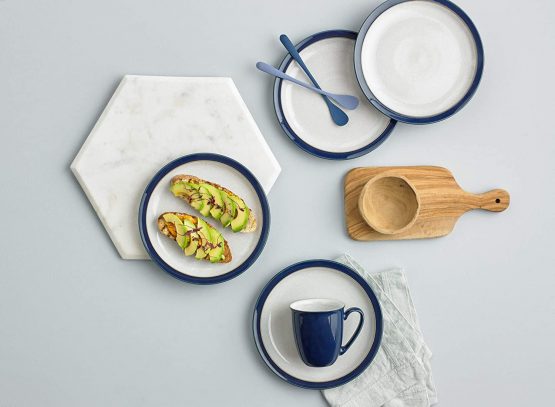 Denby 405048904 Elements Dark Blue 4 Piece Medium Plate Set - Image 3