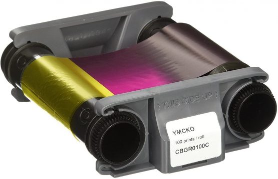 Evolis BADGY YMCKO COLOR RIBBON 100 PRINTS - CBGR0100C (Consumables > Printer Ribbons)