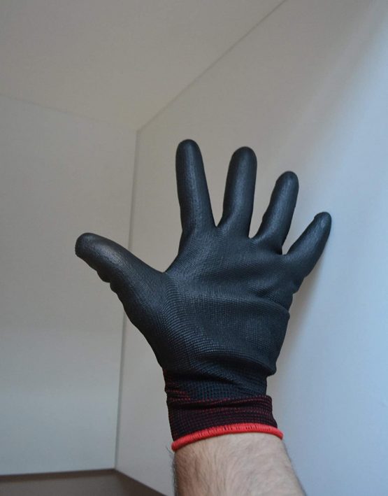 12 Pairs PU Coated Black Nylon Work Gloves for Women and Men. Work Glove for Gardening, Fishing, Builders, Mechanic, Clamming, Scaffolding, Restoration Work & More (Medium M 8) - Image 4