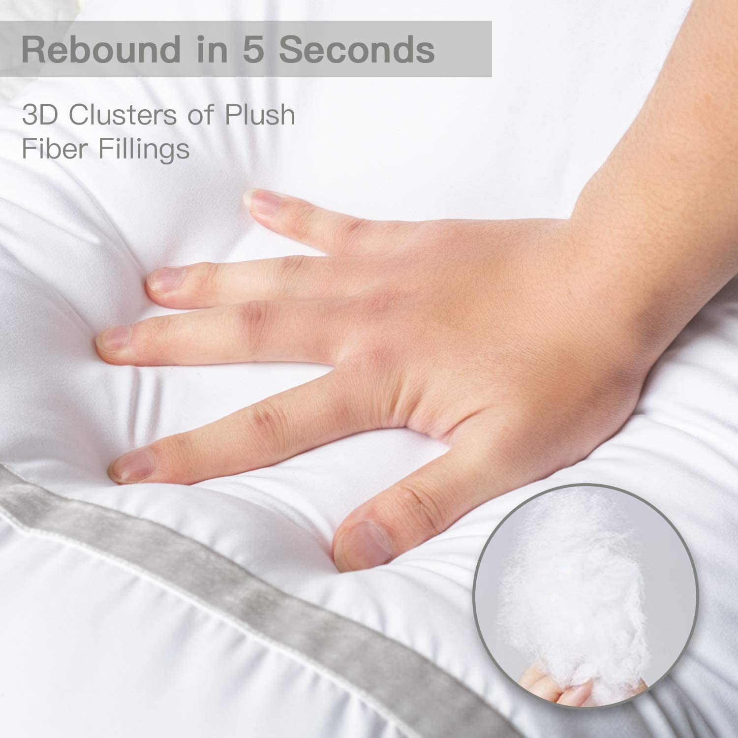 BedStory 2 Pack Sleeping Pillows - Image 4