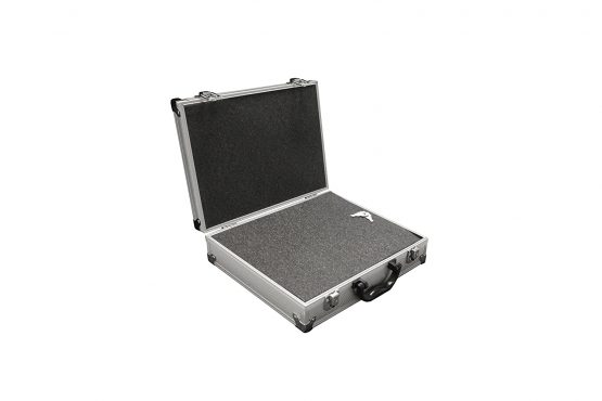 PeakTech 7255 - Carrying Case for Measuring Instruments, Resistant Aluminum Case, Tool Compartment, Foam Padding, with Padlock, High Quality Case, Dustproof, M - 295 x 195 x 70 mm