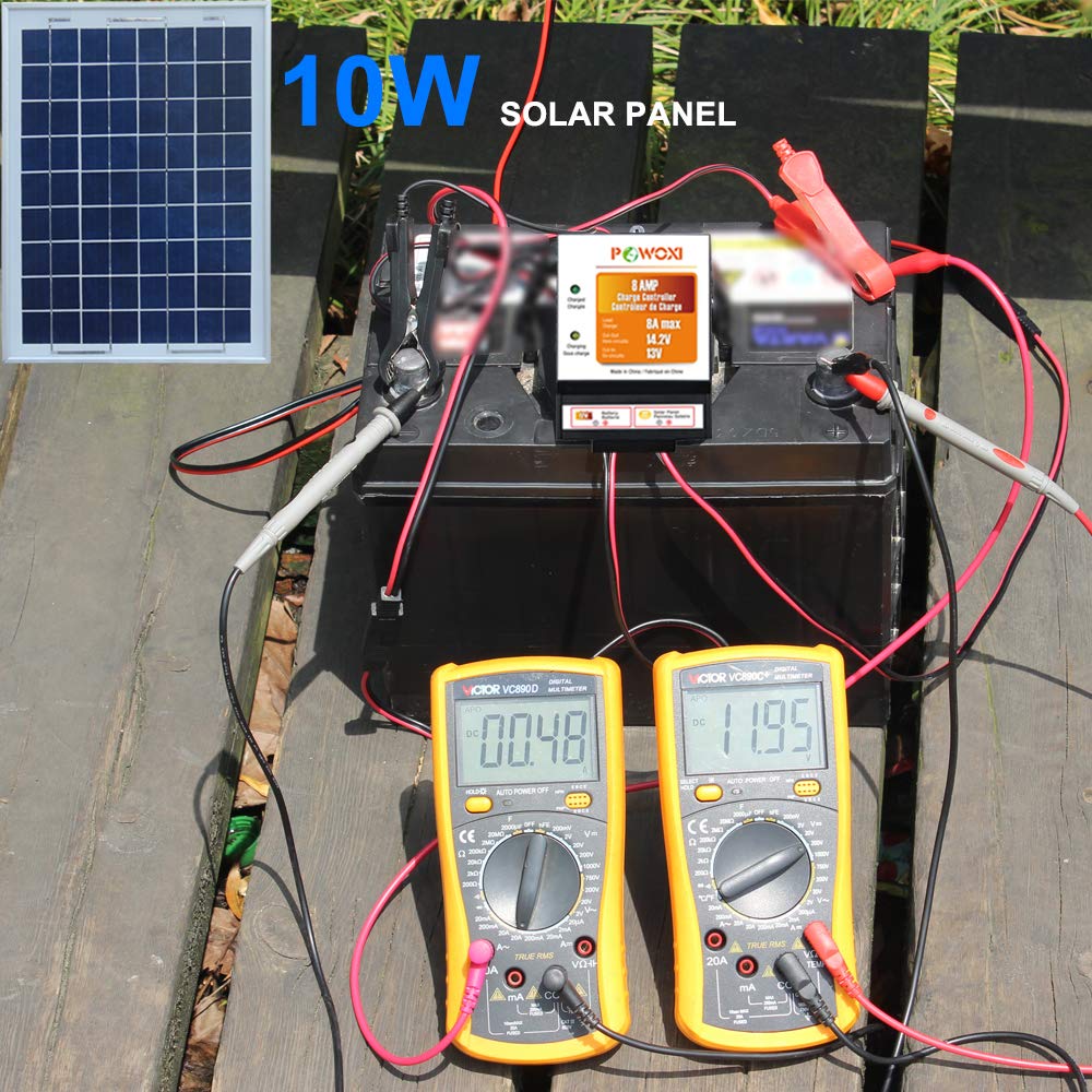 POWOXI 10W 12V Solar Panel Kit - Image 4