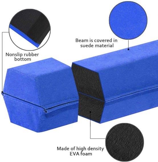 FBSPORT 180/240/270 CM Balance Beam, Gymnastics Balance Beam for Kids