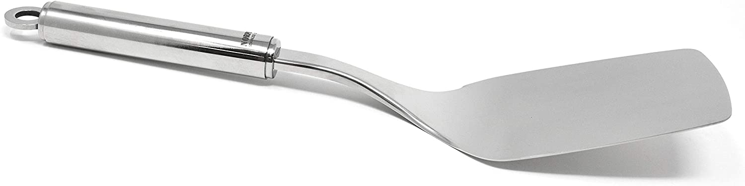 Norpro Stainless Steel Krona Solid Turner, Silver, 12-Inch - Image 2