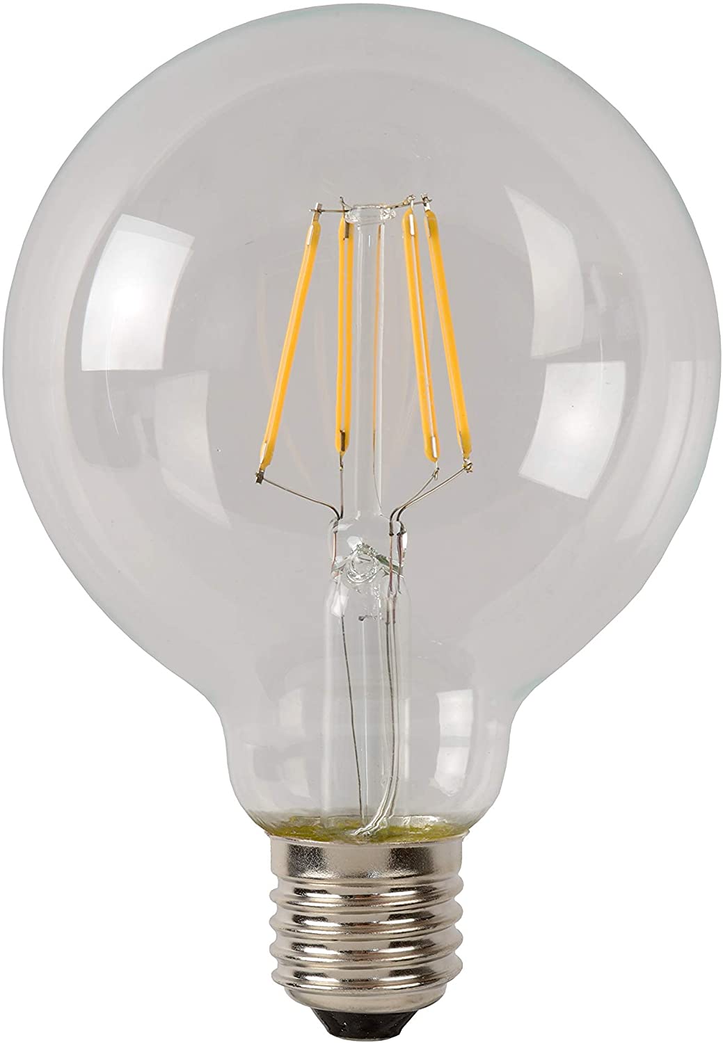 Lucide LED BULB - Filament Bulb - diameter 9,5 cm - LED Dim. - 1x5W 2700K - Transparant, 10 x 10 x 21 cm - Image 2
