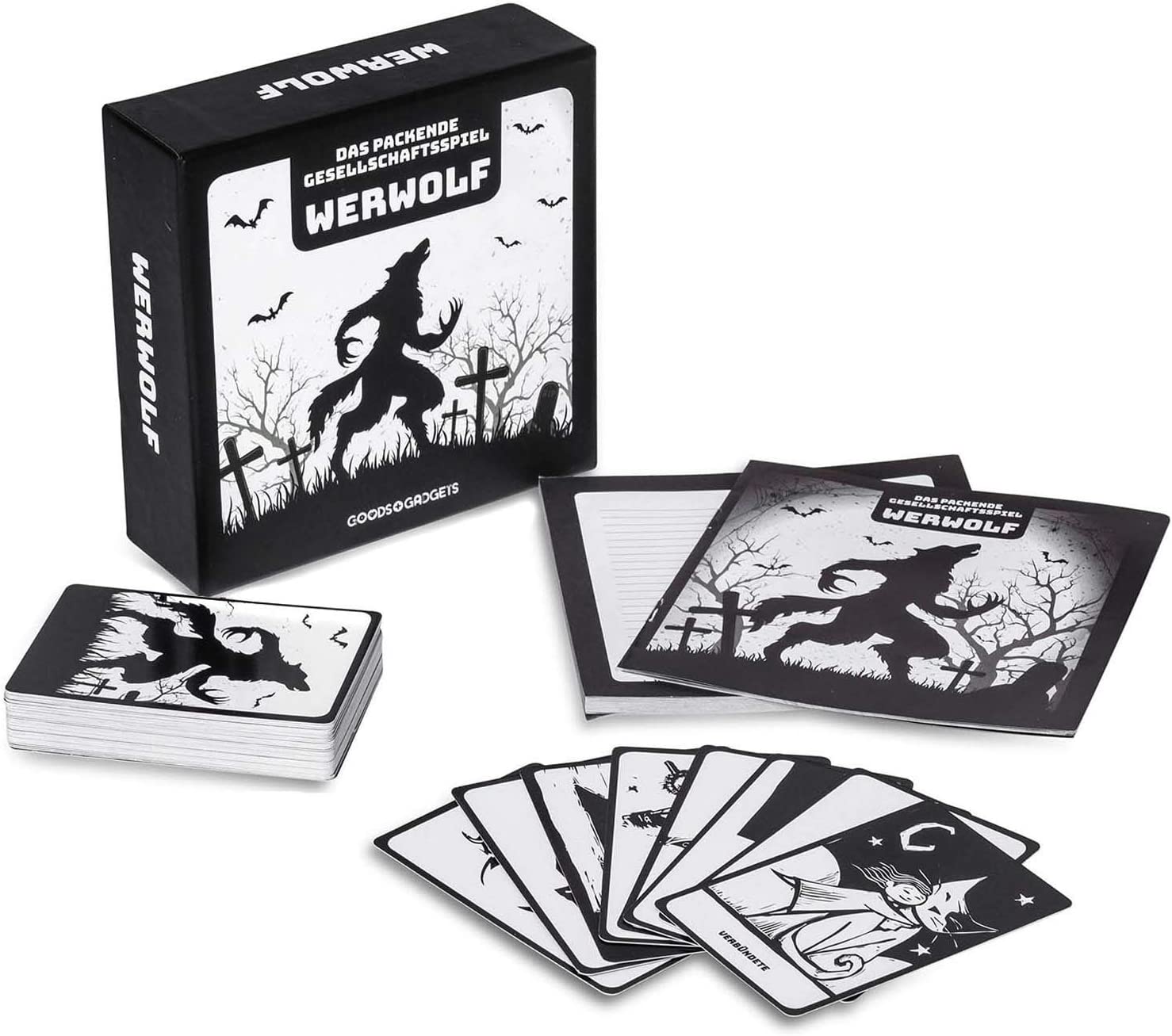 Original Werewolf card game deluxe party game with expansion, werewolves role-playing classic - Image 2