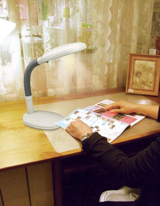 NRS Healthcare Black High Vision Lamp Table - Image 2