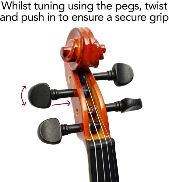 Forenza F1151C Uno Series 3/4 Size Violin Outfit, NATURAL - Image 3