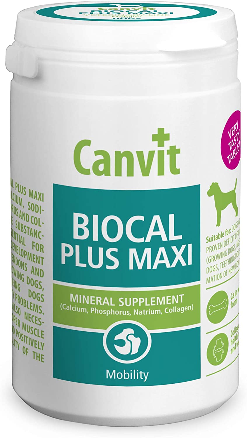 Canvit Biocal Calcium Tablets For Dogs Mineral Dog Food Supplement For