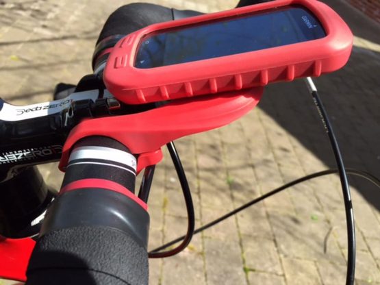 TUFF LUV Lollipop Mount E4_40 for Garmin Edge GPS Bike Handlebar Computer Mount Adapter - Red - Image 3