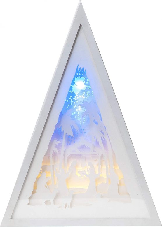 Star Decorative Light, Wood, White