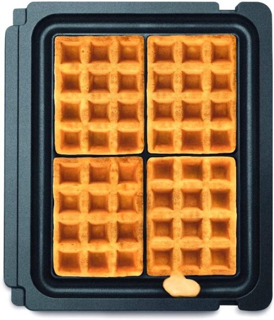 Sage Appliances SGR001 the No-Mess Waffle Plates, Black - Image 2